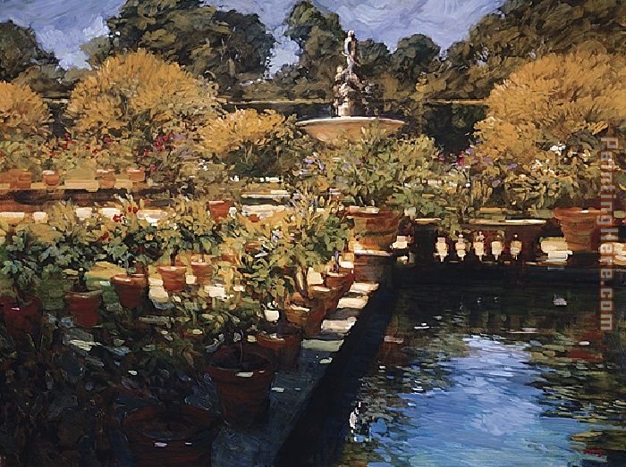 Boboli Gardens - Florence painting - Philip Craig Boboli Gardens - Florence art painting